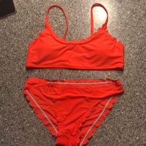 bright coral bikini